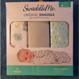 SwaddleMe Original Swaddle Set - White, Gray, Green